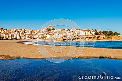 Village of Banyuls-sur-Mer in France Stock Photo