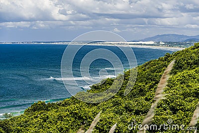 Village beach, Imbituba, southern Santa Catarina state in Brazil Stock Photo