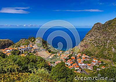 Village Boaventura in Madeira Portugal Stock Photo