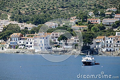 Medieval Village Cadaques on Costa Brava Catalonia Spain europe Editorial Stock Photo