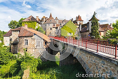 Carennac in Lot department in France Stock Photo