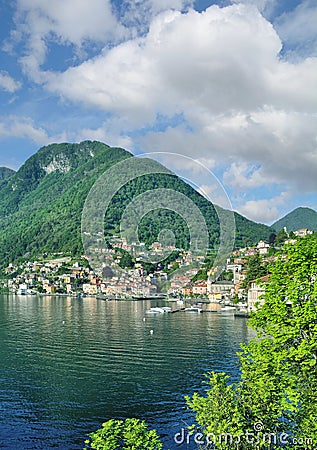 Village of Colonno,Lake Como,Lombardy,Italy Stock Photo