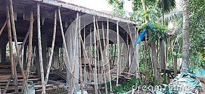 Village construction site Stock Photo