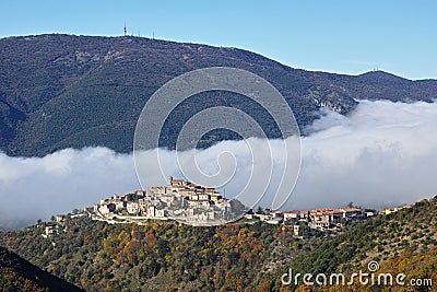 Cottanello and Monte Cosce, sabine, rieti Stock Photo