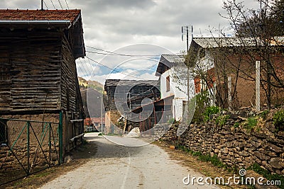 Village Dojkinci, popular tourist place in Serbia Stock Photo