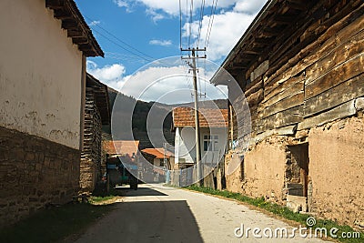 Village Dojkinci, popular tourist place in Serbia Stock Photo