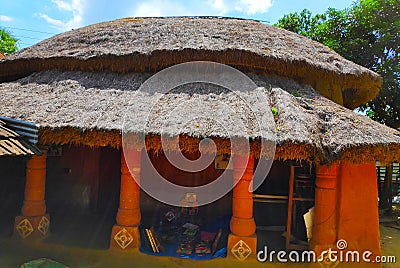 Village in Earth house Stock Photo