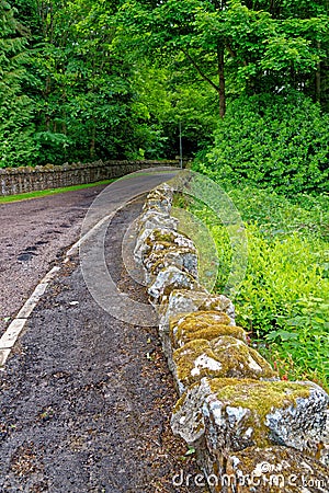 The village of Ford and Etal in County of Northumberland Stock Photo