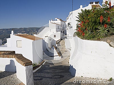 Village of Frigiliana Spain Stock Photo