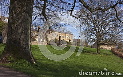 The Village Green at Blockley, Gloucestershire Stock Photo