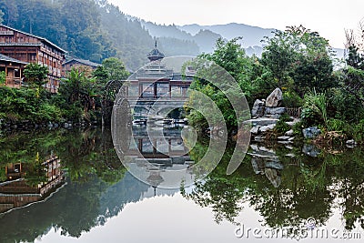 The village of the Guizhou Stock Photo