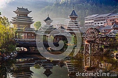 The village of the Guizhou Stock Photo