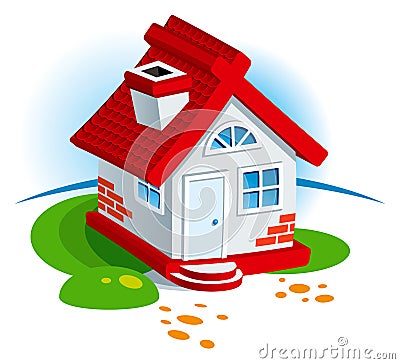 Village House Vector Illustration