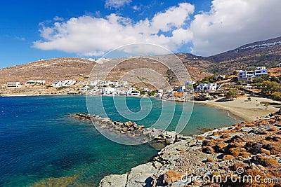 The village Isternia in Tinos island, Greece Stock Photo