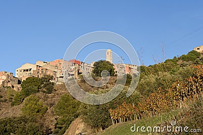 Village of La Vilella Alta, el Priorat, Tarragona, Catalonia, Sp Stock Photo