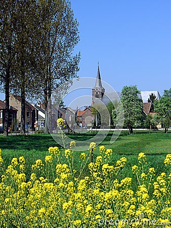 Village in Limburg, Belgium Stock Photo