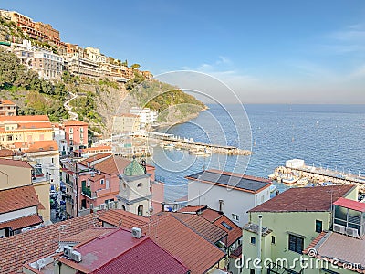 Hstoric fishing village of Marina Grande, Sorrento, Amalfi coast, Italy, Europe Stock Photo