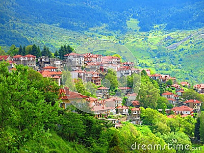 Village of Metsovo, Greece Stock Photo