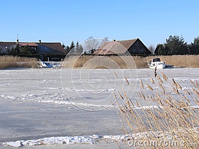 Village Minge, Lithuania Stock Photo