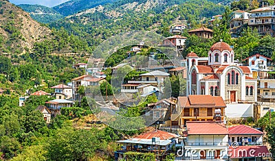 Village Moutoullas. Nicosia district. Cypr Stock Photo