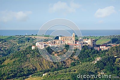 Village named Miglianico in Chieti Province (Italy) Stock Photo