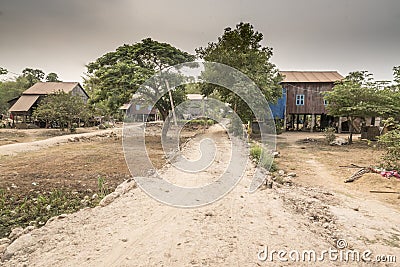 Village near Siem Reap Stock Photo