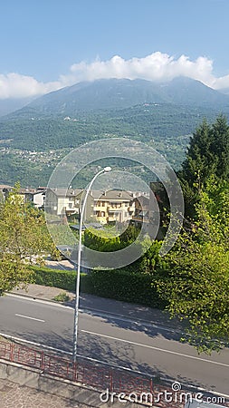 A village in northern Italy Stock Photo