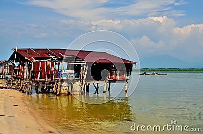 Village at Phra Thong Island Stock Photo