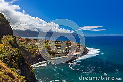 Village Ponta Delgada in Madeira Portugal Stock Photo