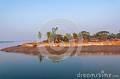 Village in Sundarban Stock Photo