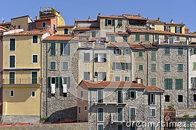 Village of Tellaro in Italy Stock Photo