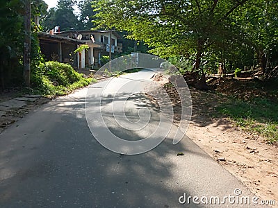 Village view in sri lanka Stock Photo