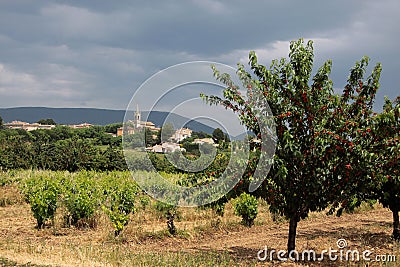 The village of Villars in Provence Stock Photo