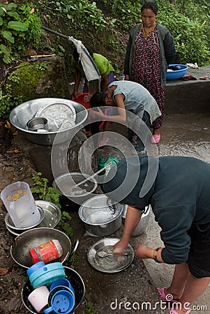 Village women Editorial Stock Photo