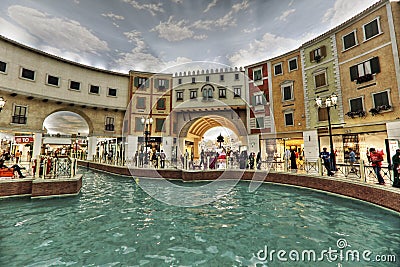 Villaggio Mall in Doha Editorial Stock Photo