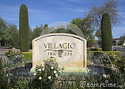 Villagio Inn and Spa in Yountville Editorial Stock Photo