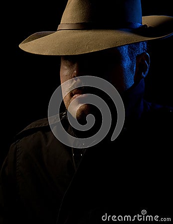 Villain - film noir style Stock Photo