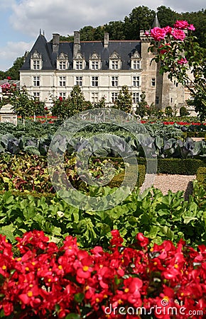 Villandry Castle, France Stock Photo