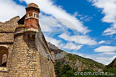 Villefranche de Conflent - Fort Liberia Stock Photo