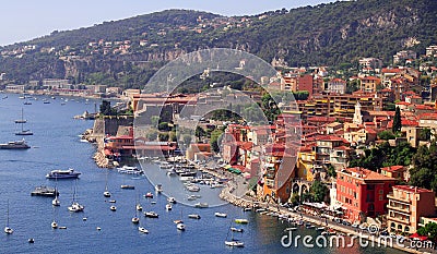 Villefranche-sur-Mer harbour, Cote D'Azur, South o Stock Photo