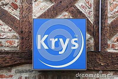 Krys logo on a wall Editorial Stock Photo