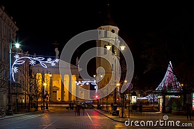 Vilnius in Christmas time Editorial Stock Photo