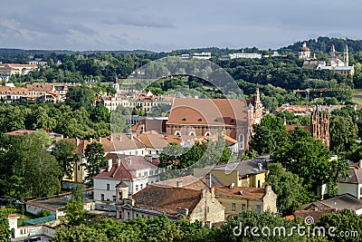 Vilnius, lithuania, europe, view from the hill of gediminas Editorial Stock Photo