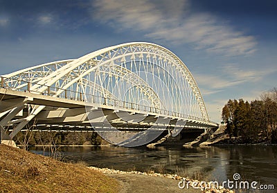 Vimy Memorial Bridge in Ottawa Ontario Canada Stock Photo