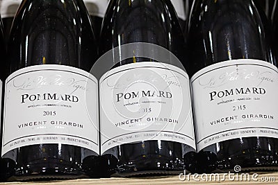 Vincent G Pom wine Editorial Stock Photo