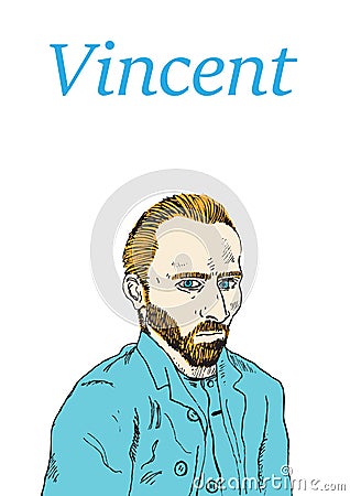 Vincent Van Gogh Vector Illustration