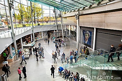 Vincent Van Gogh Museum interior in Amsterdam, Netherlands Editorial Stock Photo