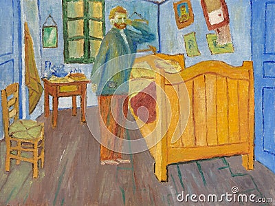 Vincents bedroom in Arles Stock Photo