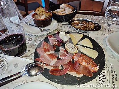 Vinchiaturo - Antipasto della casa del Ristorante Nattur Stock Photo