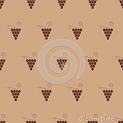 Vine seamless pattern background Vector Illustration